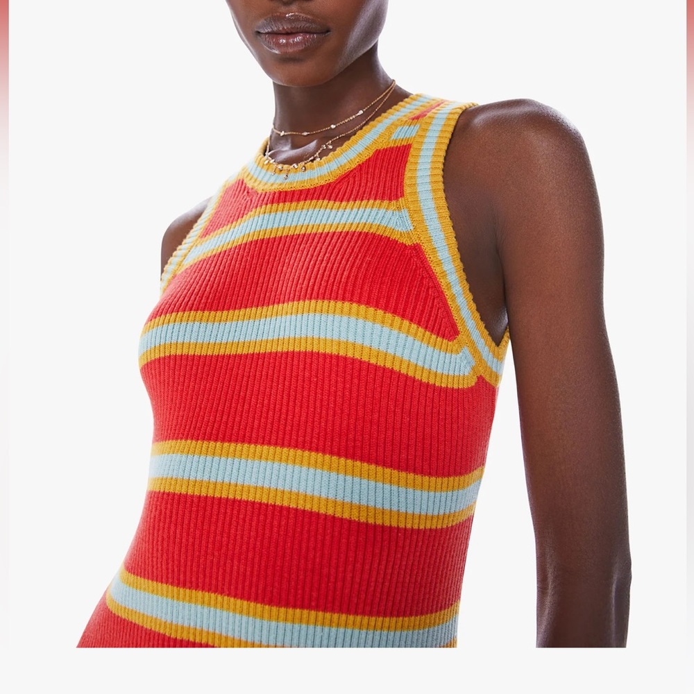 Mother RMS red and mint stripe dress - Picture 4 of 4